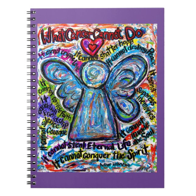 What Cancer Cannot Do Angel Art Notebook Journal (Front)
