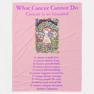 What Cancer Cannot Do Angel Chemo Custom Blanket