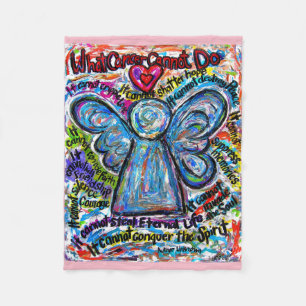 What Cancer Cannot Do Angel Chemo Custom Blanket