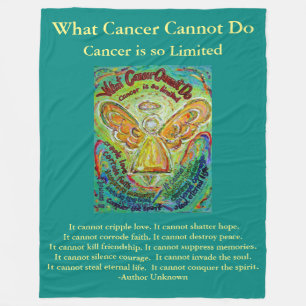 What Cancer Cannot Do Angel Chemo Custom Blanket