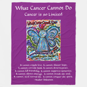 What Cancer Cannot Do Angel Chemo Custom Blanket