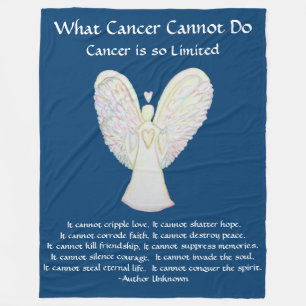 What Cancer Cannot Do Angel Chemo Custom Blanket
