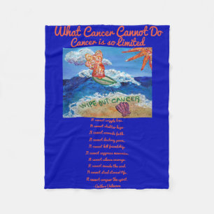 What Cancer Cannot Do Angel Chemo Custom Blanket