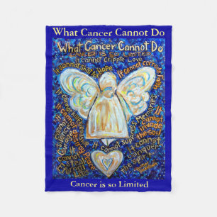 What Cancer Cannot Do Angel Chemo Custom Blanket
