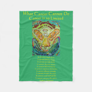 What Cancer Cannot Do Angel Chemo Custom Blanket