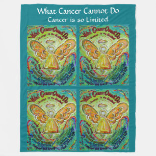 What Cancer Cannot Do Angel Chemo Fleece Blankets