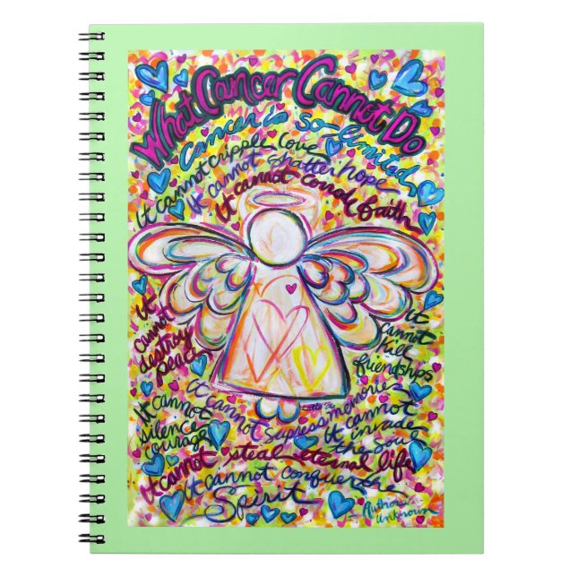 What Cancer Cannot Do Angel Journal Art Notebook (Front)