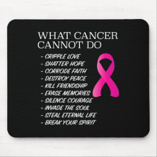 What Cancer Cannot Do -   Awareness - Inspiration Mouse Pad