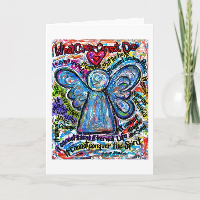 What Cancer Cannot Do Custom Art Greeting Cards (Front)