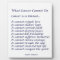 What Cancer Cannot Do Inspirational Poem Plaque