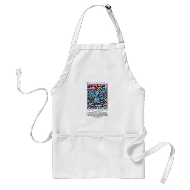 What Cancer Cannot Do Poem Angel Art Custom Apron (Front)