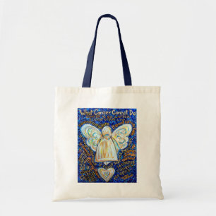 What Cancer Cannot Do Poem Angel Art Tote Bag