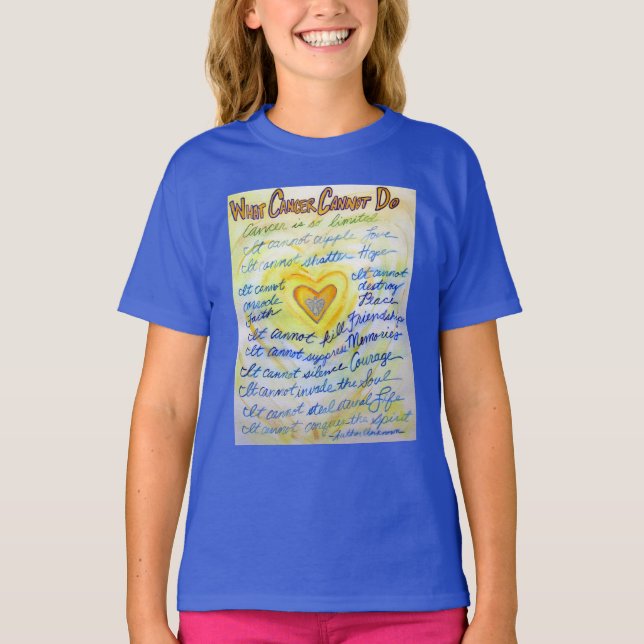 What Cancer Cannot Do Poem Angel Custom Shirts (Front)
