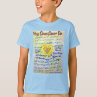 What Cancer Cannot Do Poem Angel Custom T-Shirts