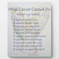What Cancer Cannot Do Poem Angel Painting Plaque