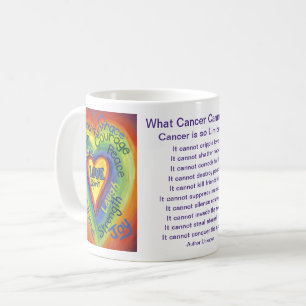 What Cancer Cannot Do Poem Art Coffee Cup Mug