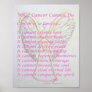What Cancer Cannot Do Poem Poster Print