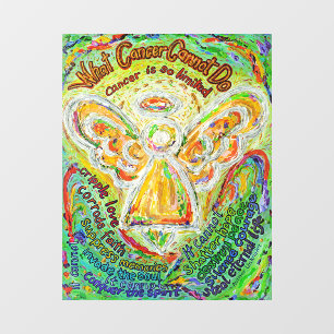 What Cancer Cannot Do Rainbow Angel Window Cling