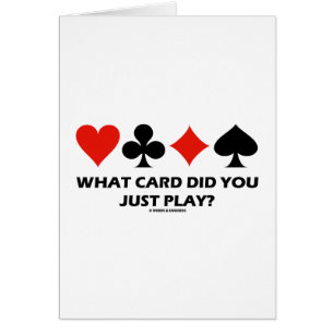 What Card Did You Just Play? (Four Card Suits)