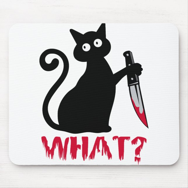 What Cat Mouse Pad (Front)