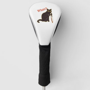 What - cat owner golf head cover