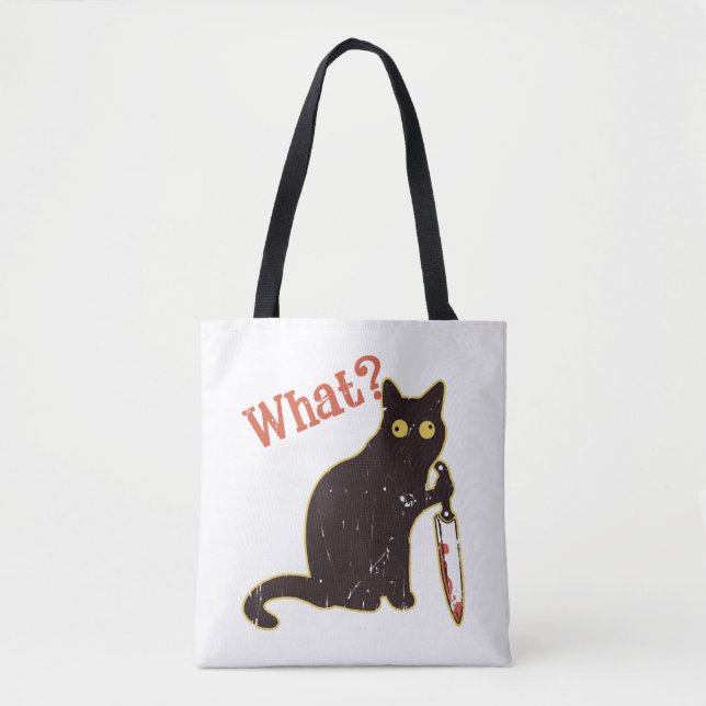 What - cat owner tote bag (Front)