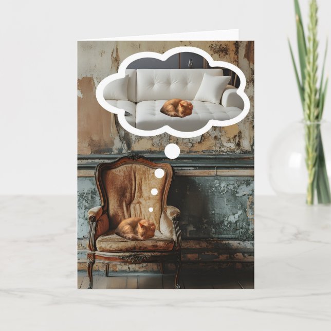 What cats dream about! Card (Front)