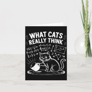 What cats really think funny cat meme physics humo card