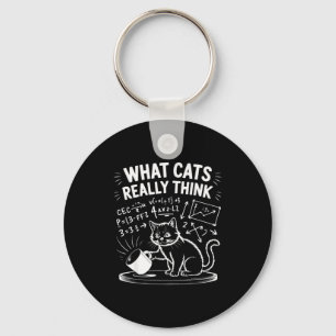 What cats really think funny cat meme physics humo key ring