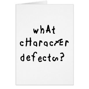 What Character Defects