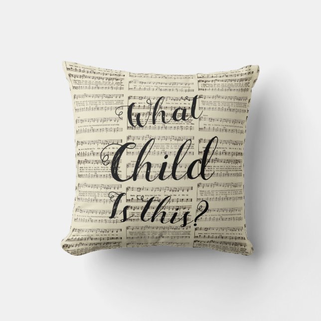 What Child is This Cushion (Front)