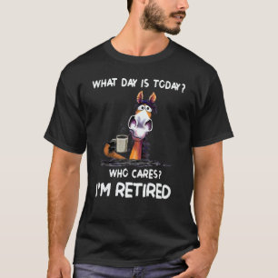 What Day Is Today Who Cares I'm Retired T-Shirt