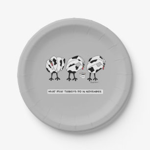 What Deaf Turkeys Do In November Paper Plate