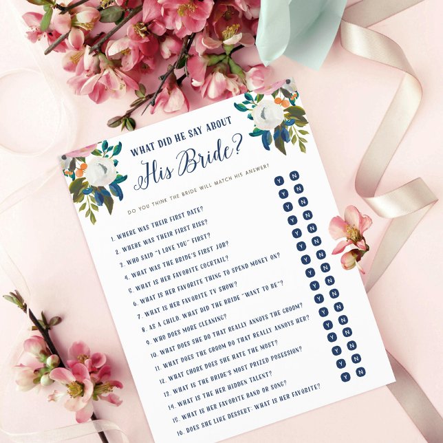 What Did He Say About His Bride Yes or No Game (Creator Uploaded)