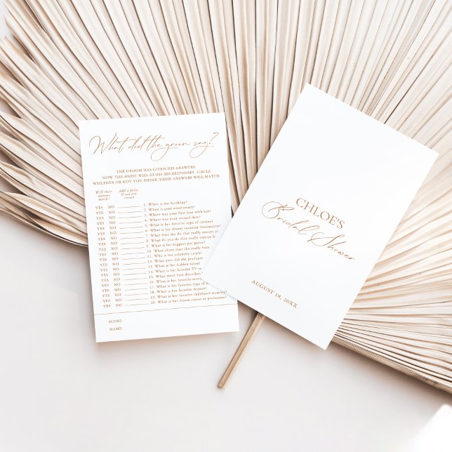 What Did The Groom Say? Bridal Shower Games (Creator Uploaded)