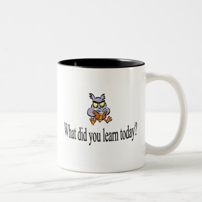 What did you learn today? Two-Tone coffee mug (Right)