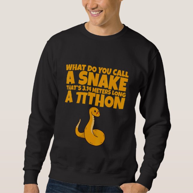 What Do You Call A Snake That's 3 14 Metres Long A Sweatshirt (Front)