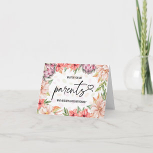 What do you get Parents? A Grandchild! Card
