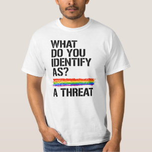 What do you identify as?  A threat. T-Shirt