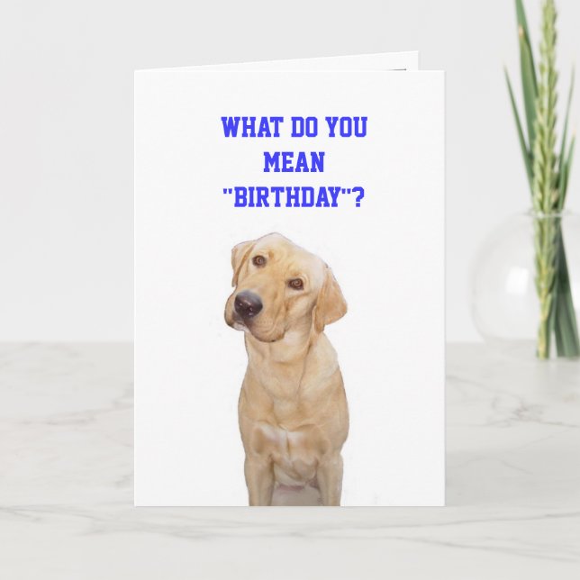 What do you mean"birthday"? card (Front)