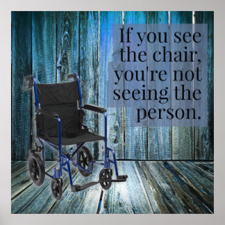 What do you see? Wheelchair Poster