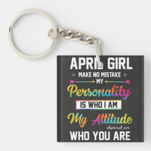what does being born in april say about you T-Shir Key Ring