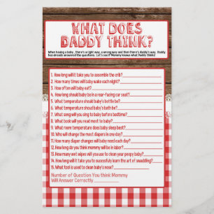 What Does Daddy Think - Red Baby Q