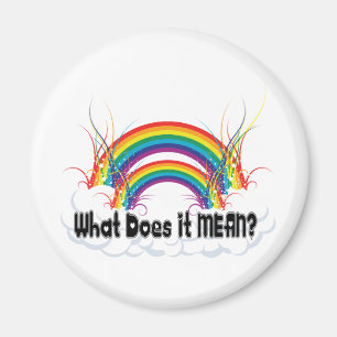 WHAT DOES IT MEAN? DOUBLE RAINBOW MAGNET