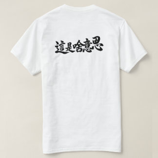 “What does it say” Chinese Characters T-Shirt