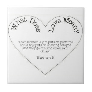 What Does Love Mean - Perfume and Cologne Tile