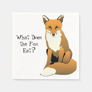 What Does the Fox Eat? Napkins