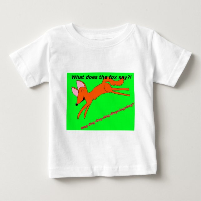 What does the fox say? baby T-Shirt (Front)