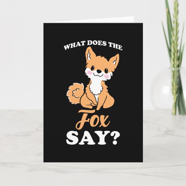 What Does The Fox Say Card (Front)