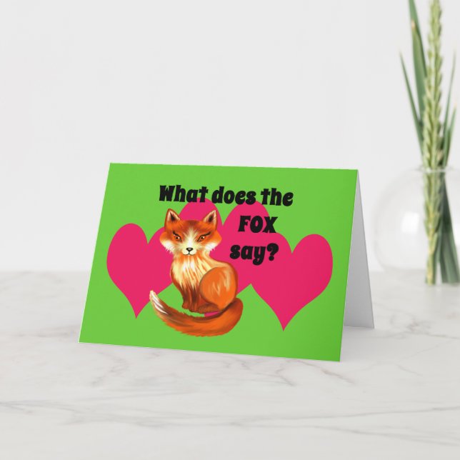 What Does the Fox Say Clothing and Gifts Card (Front)